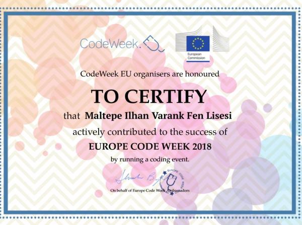 Europe Code Week Etkinliğimiz